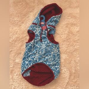 Sassy Woof Spider-Man reversible vest for dogs. Size 3XL